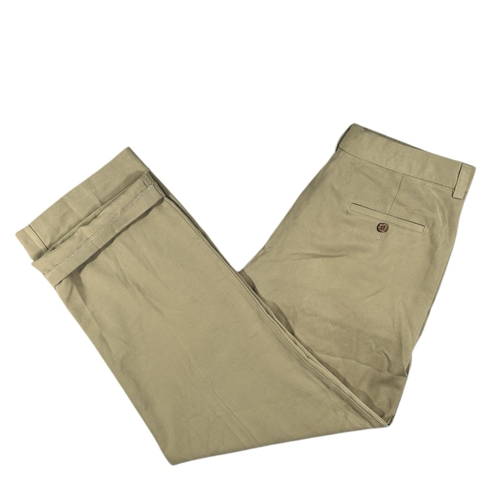 Pusser's Island Reserve Tan silk men's trousers Size 33W/ 30L
